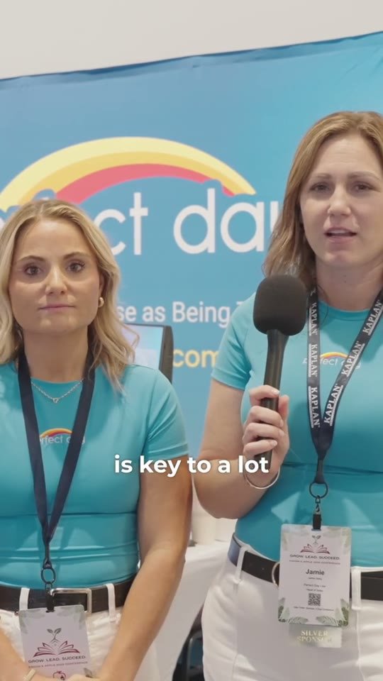 Carly and Jamie speaking to camera at the FACCM conference